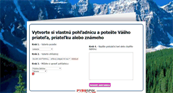 Desktop Screenshot of poslipozdrav.pyrospol.sk