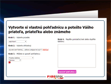 Tablet Screenshot of poslipozdrav.pyrospol.sk